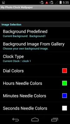 My Photo Clock Wallpaper android App screenshot 1