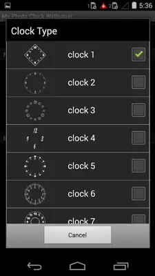 My Photo Clock Wallpaper android App screenshot 3